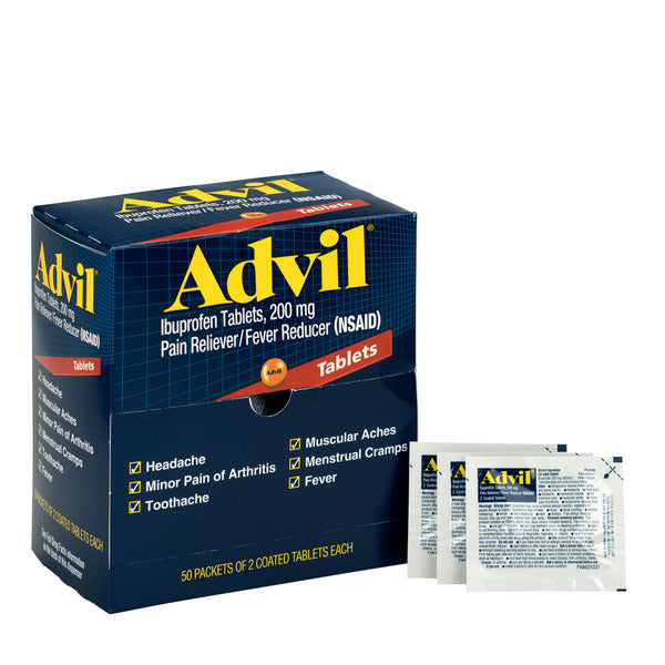 PAC-KIT ADVIL IBUPROFEN 50 2'S BX