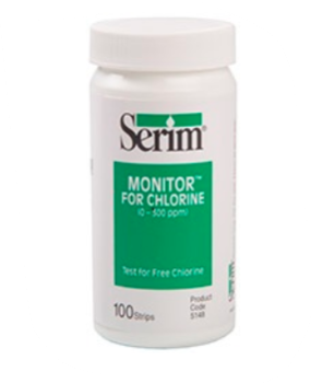 Corp Serim MONITOR for Chlorine 0 - 300 ppm Test Strips