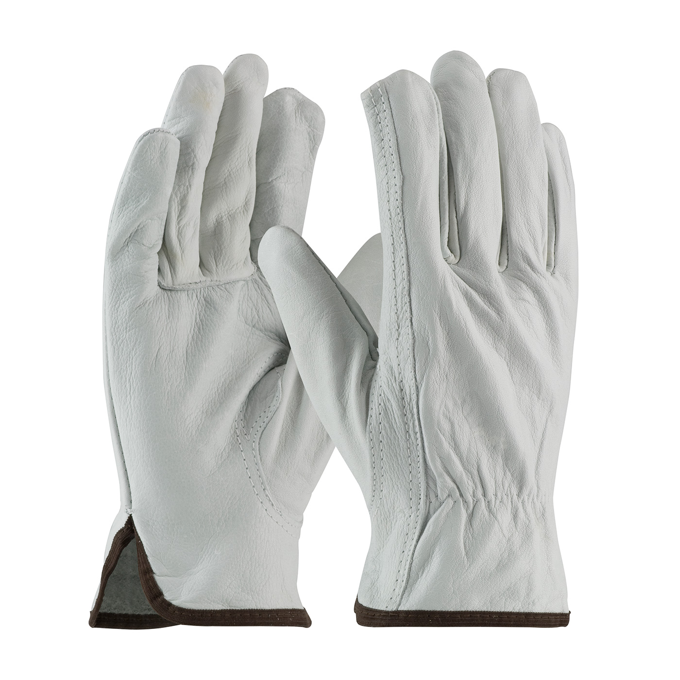 Economy Grade Top Grain Cowhide Leather Drivers Glove - Keystone Thumb