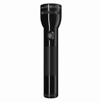 MAGLITE&reg; S2D016-BLACK High Intensity Premium Flashlight,. Incandescent Bulb, Aluminum, 27 Lumens