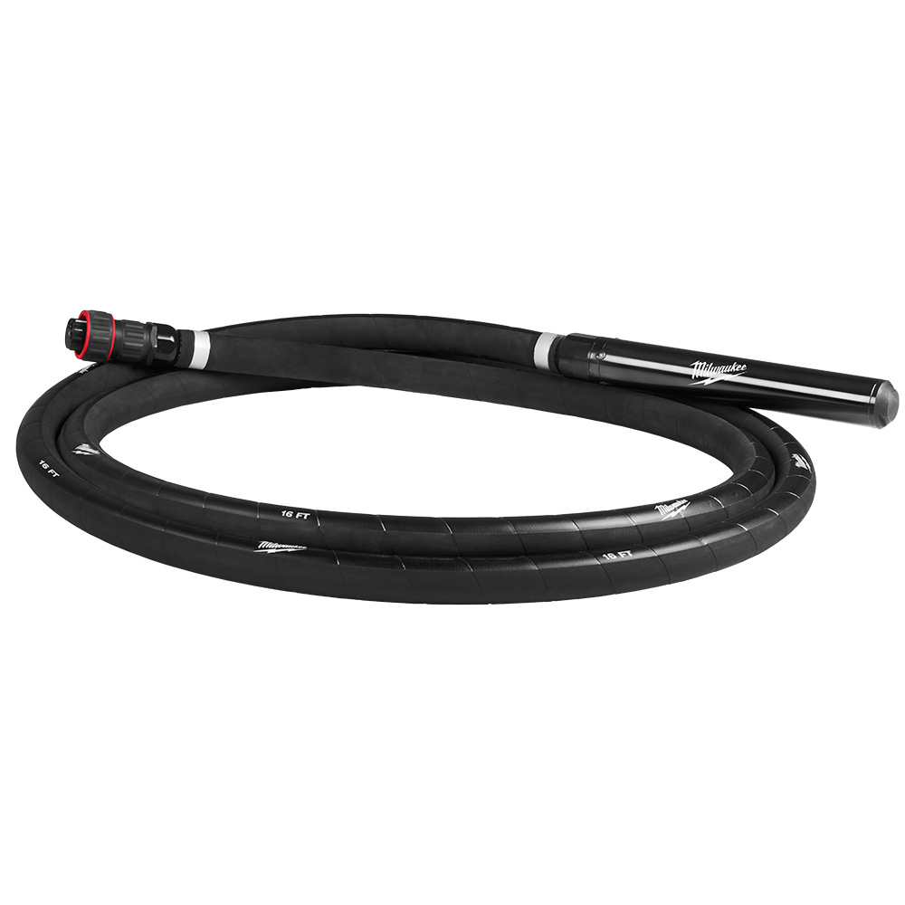 MX FUEL™ High Cycle Concrete Vibrator 16' Whip w/ 2.25" Head