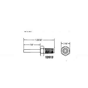 LINCOLN 12613-9 SS HOSE STUD