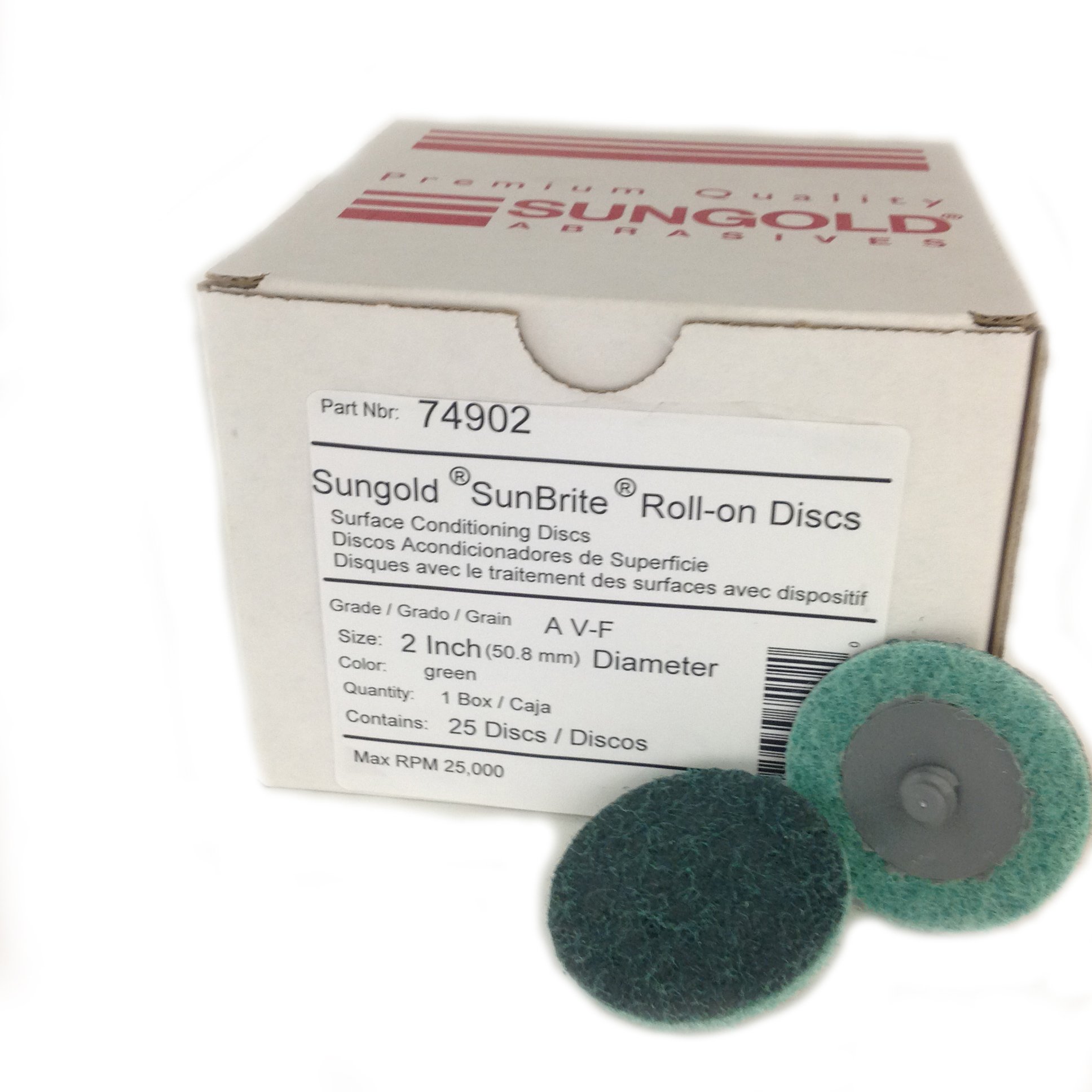SG 2IN T-3 GREEN FINE QUICK 25/PK