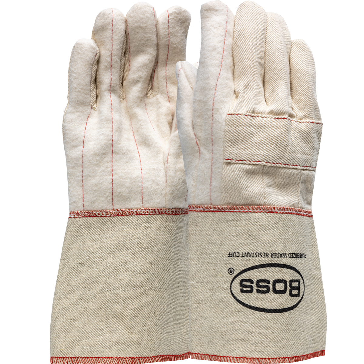 Heavy Weight Cotton Hot Mill Glove with Two-Layers of Rayon Lining - 30 oz