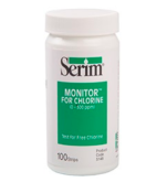 Corp Serim MONITOR for Chlorine 0 - 300 ppm Test Strips