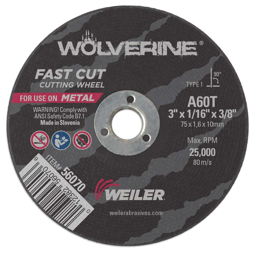 WEILER A60T 3X1/16X3/8 T-1
