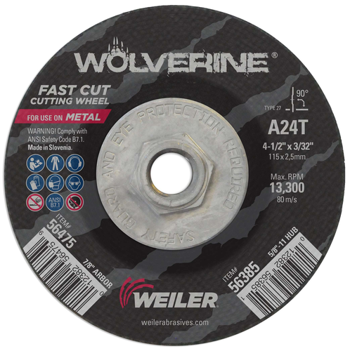 WEILER A24R 4-1/2X3/32X5/8-11