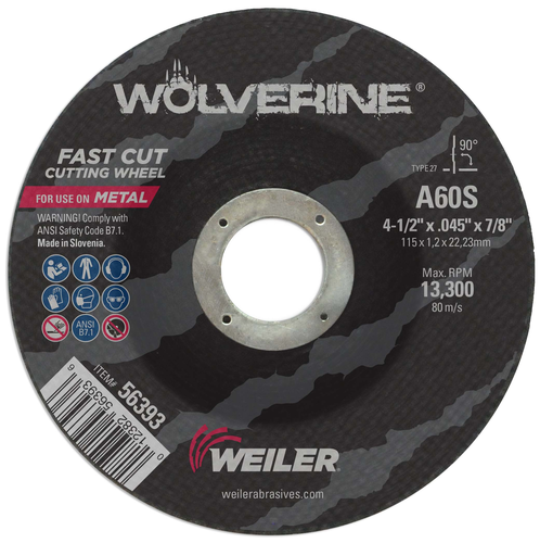 WEILER A60S 4-1/2X.045X7/8