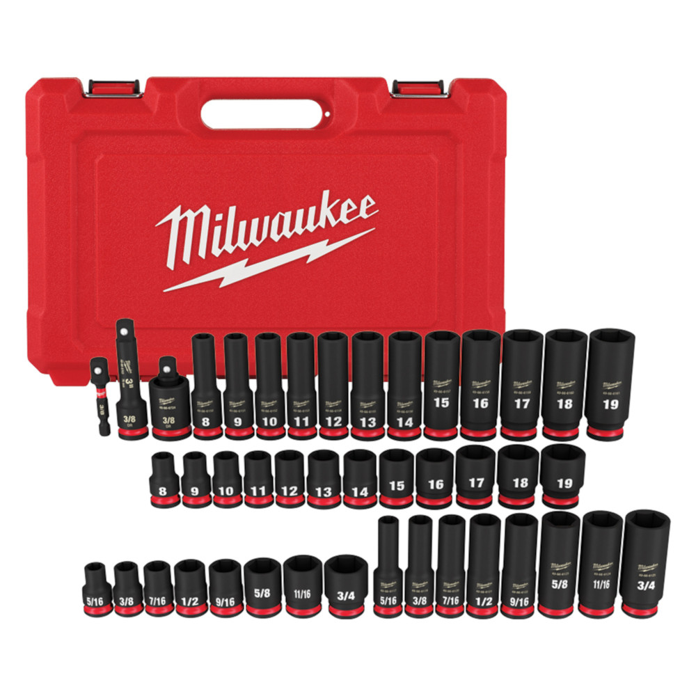 IMPACT SOCKET SET 43PC 3/8 DR