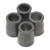 Cotterman Crutch Tip Kit, 1 in, 4PK