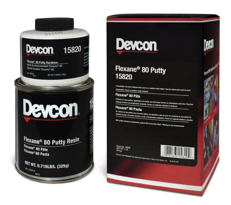 Devcon® Flexane® 80 15820 Metal Repair Putty, 1 lb Can, Black